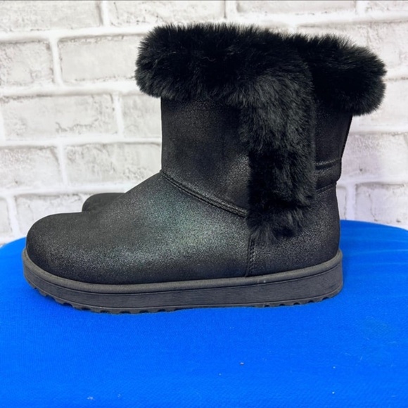 |•SO•| Paulina Shimmer Soft Faux Fur Lined/Trim Boots 9.5 - Picture 3 of 12